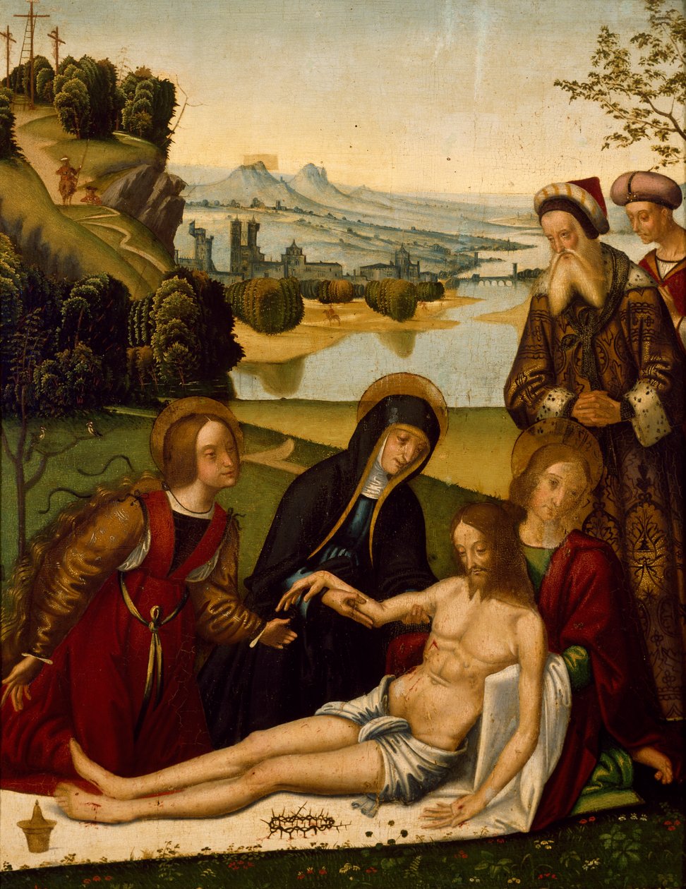Valituslaulu kuolleesta Kristuksesta, Domenico Panetti (noin 1460 - ennen 1513) tekijältä Domenico Panetti