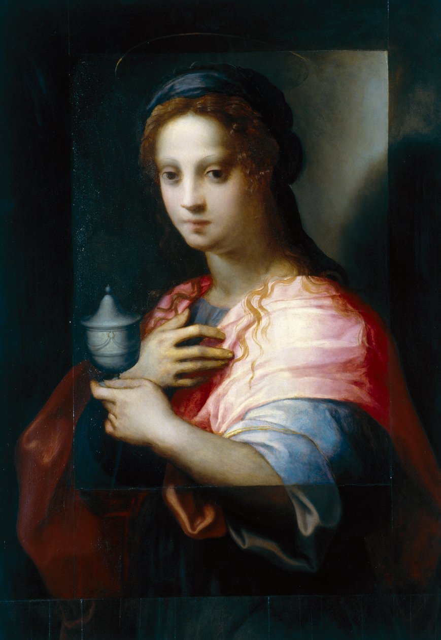 Maria Magdaleena, 1510-27 tekijältä Domenico Puligo