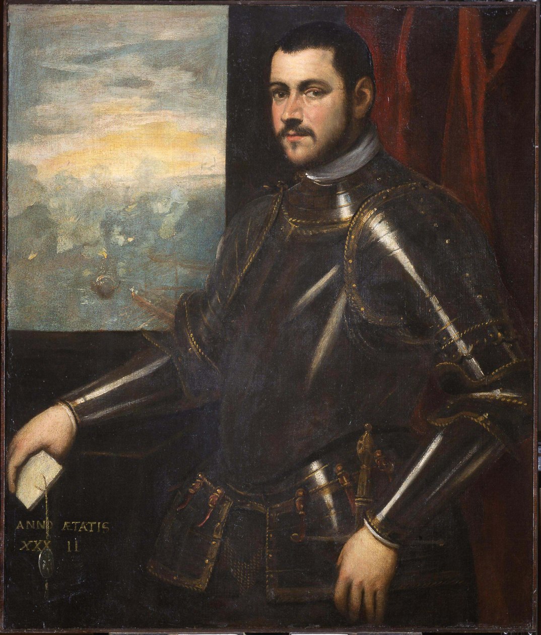 Venetsialaisen amiraalin muotokuva 1500-luvulta. tekijältä Domenico, Tintoretto