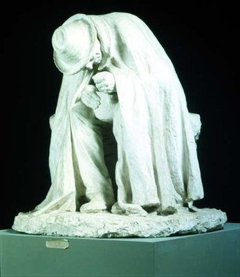 Vanha mies syö keittoa, Domenico Trentacosten (1859-1933) veistos. tekijältä Domenico Trentacosta