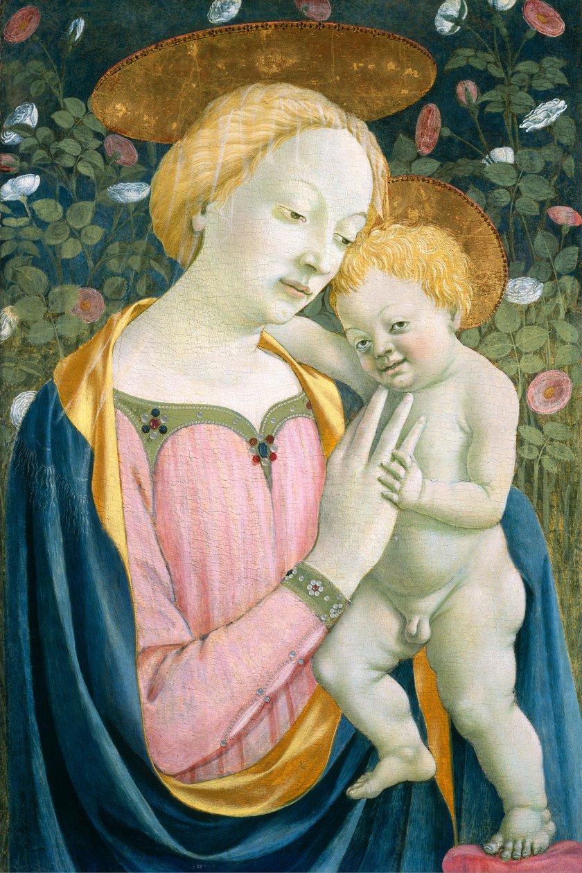 Madonna ja lapsi, n. 14451450. tekijältä Domenico Veneziano