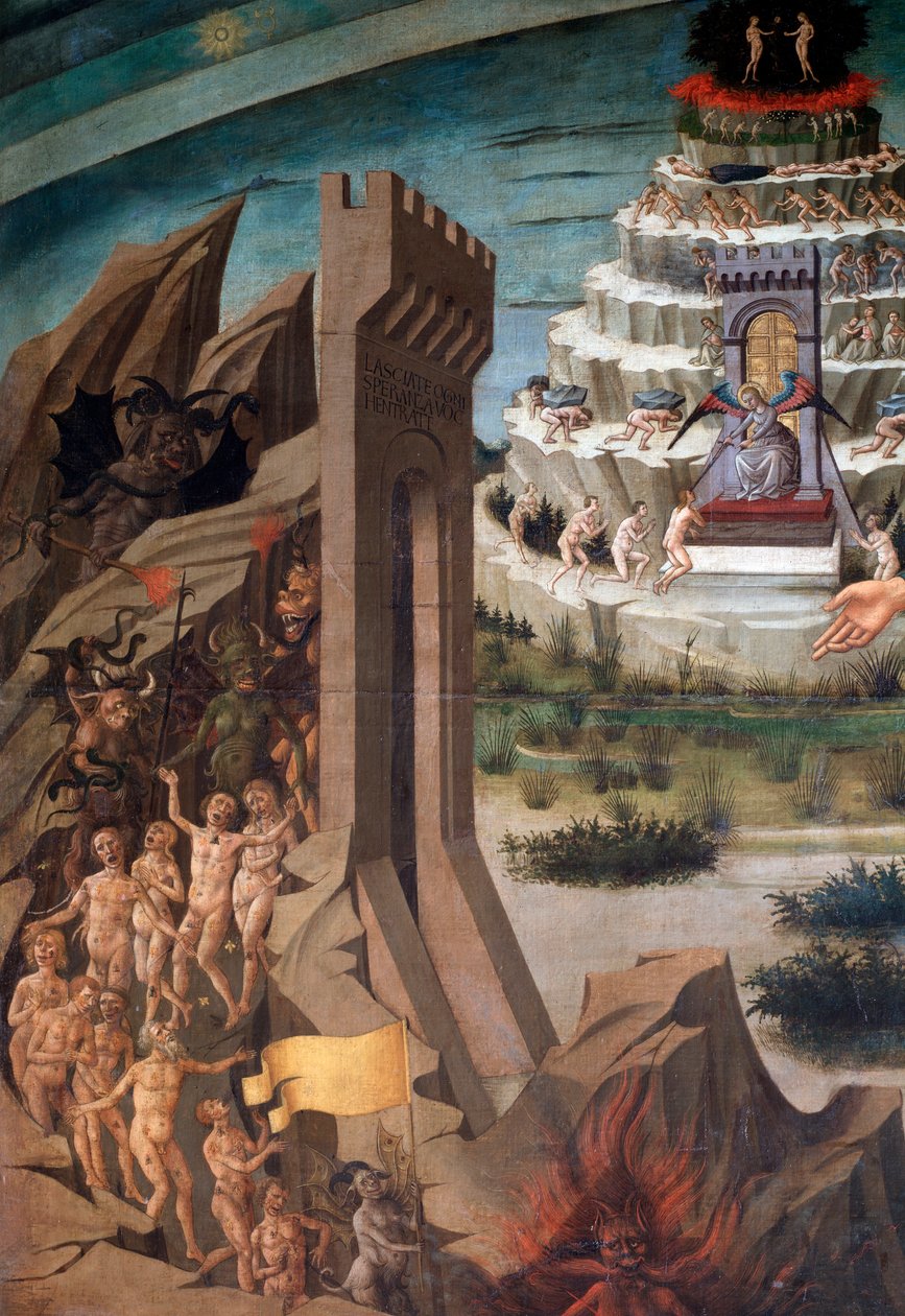 Dante Alighieri ja hänen komediansa tekijältä Domenico di Michelino