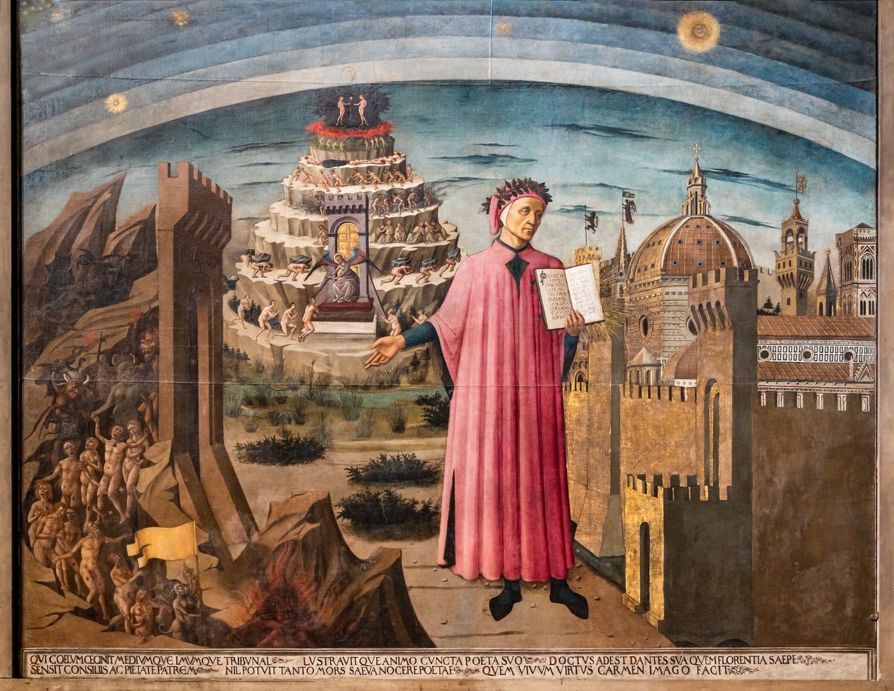 Dante Alighierin jumalallinen komedia tekijältä Domenico di Michelino