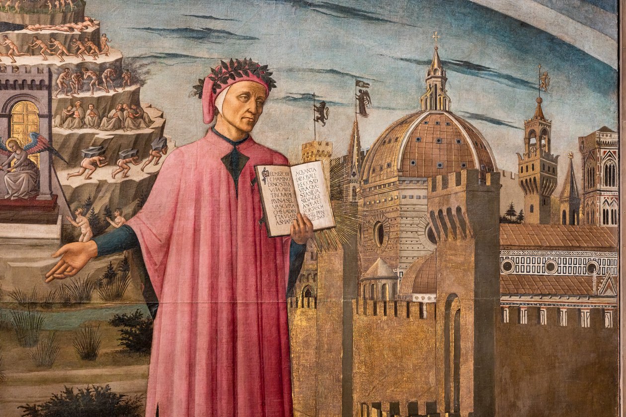 Dante Alighierin jumalallinen komedia tekijältä Domenico di Michelino