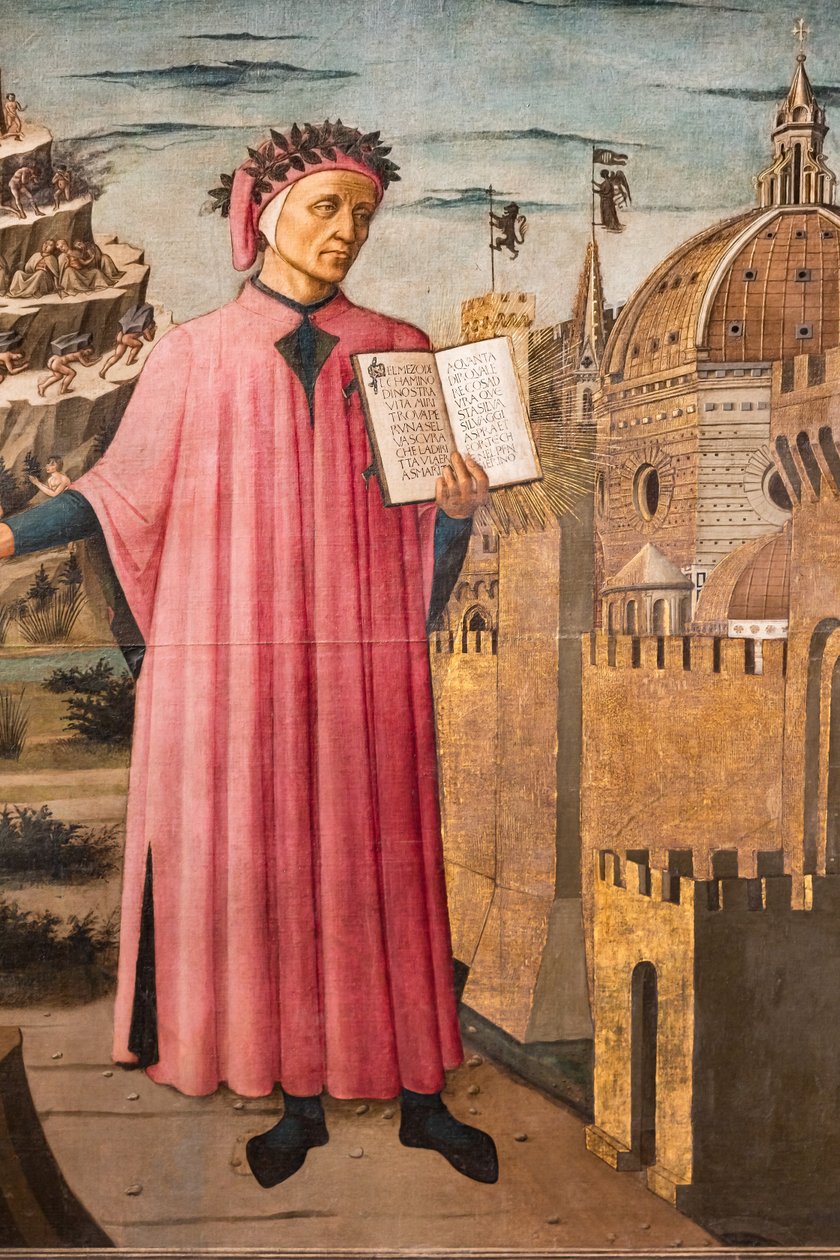 Dante Alighierin jumalallinen komedia, yksityiskohta tekijältä Domenico di Michelino