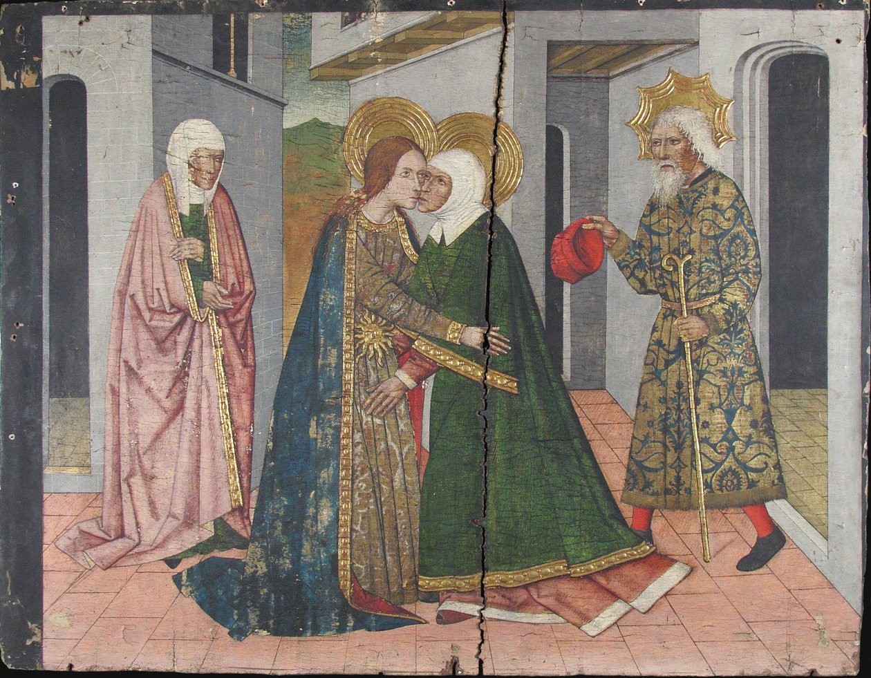 Saint John Retablen vierailupaneeli 1400-luvulta. tekijältä Domingo Ram