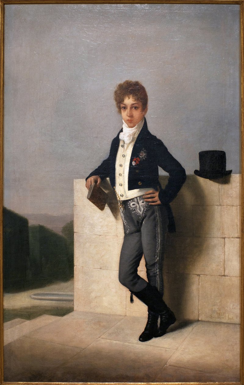 Muotokuva Joao Pedro Quintellasta, Farrobon kreivistä (1801-1869) - Domingos Antonio de Sequeiran (1868-1937) maalaus, öljy kankaalle tekijältä Domingos Antonio de Sequeira