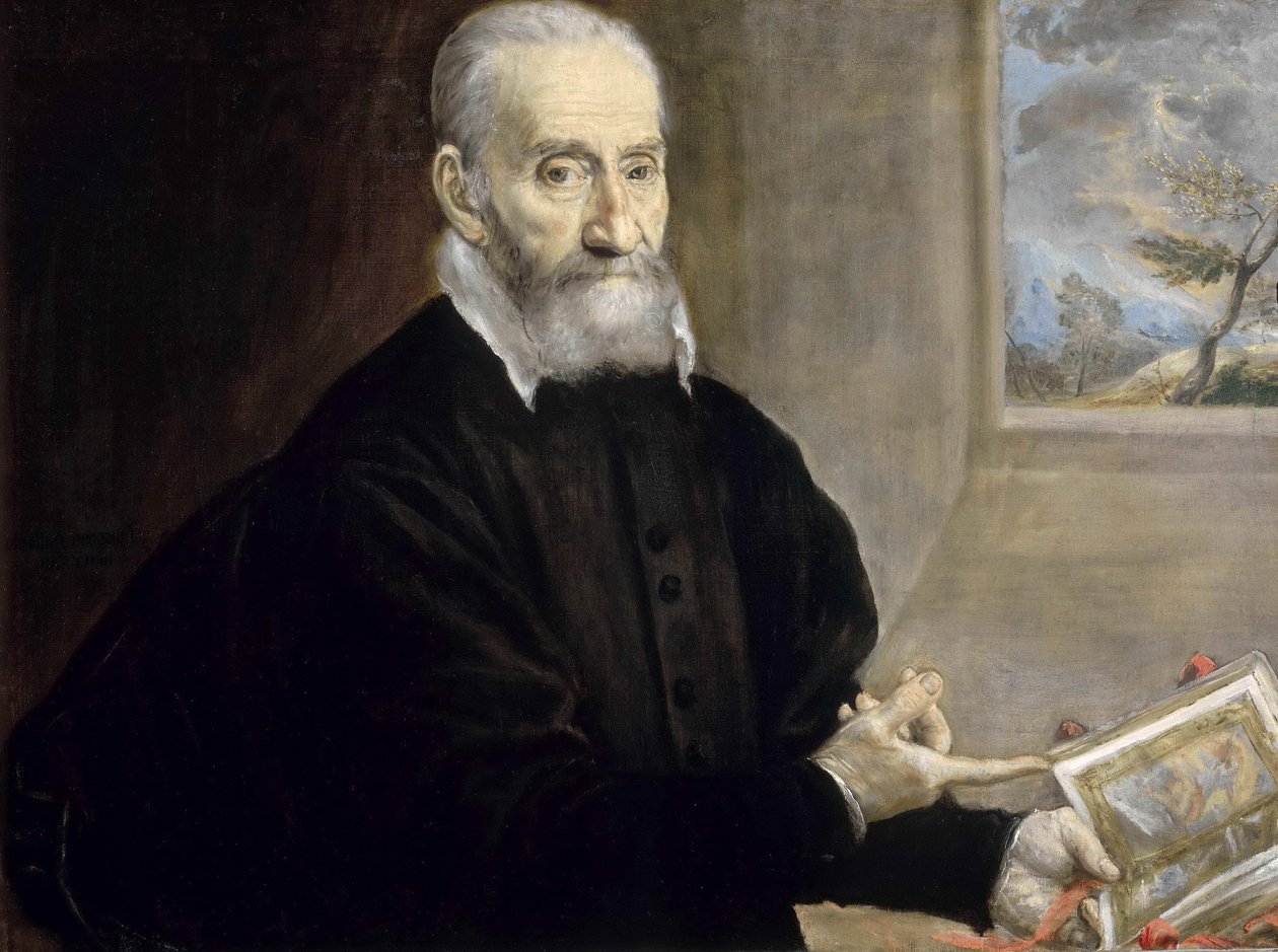 Giulio Clovion muotokuva 1498-1578, noin 1571. tekijältä Dominico El Greco