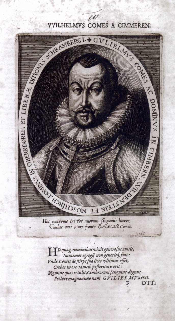Wilhelm von Zimmern, Graf von Zimmern tekijältä Dominicus or Custodis Custos
