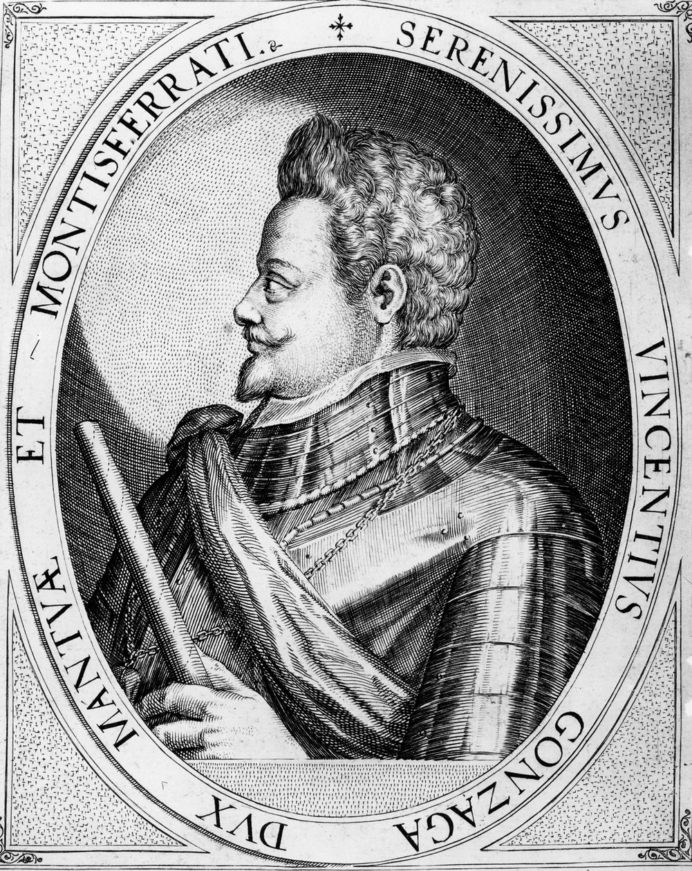 Vincenzo Gonzaga, Mantovan herttua, 1597 tekijältä Dominicus or Custodis Custos