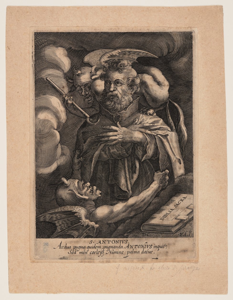 Saint Anthony tekijältä Dominicus Custos