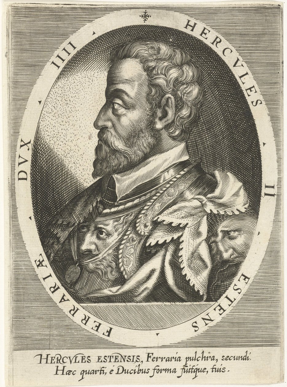 Ercole II dEste 1508-1559, Ferraran, Modenan ja Reggion herttua, n. 1600 tekijältä Dominicus or Custodis Custos