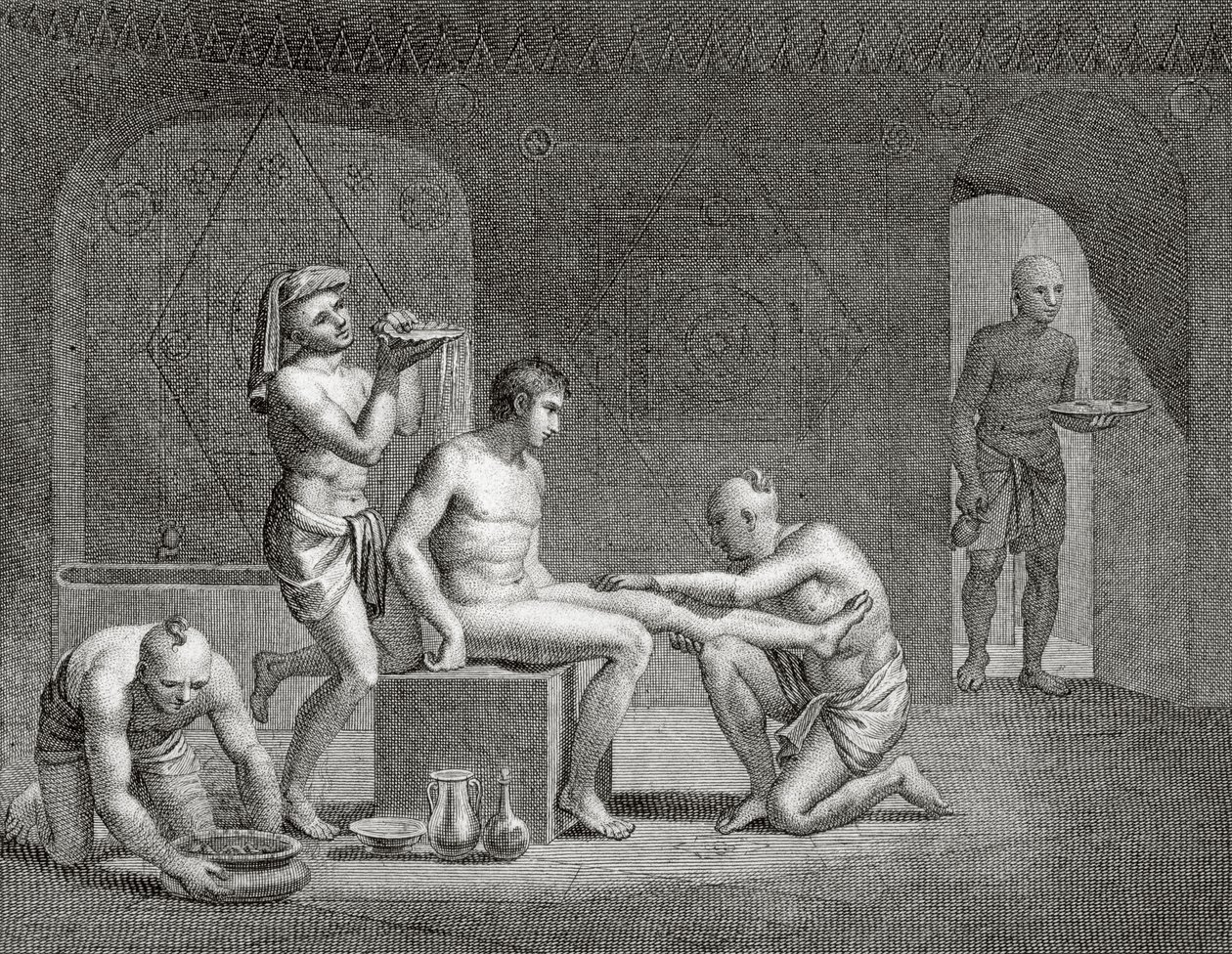 Egyptiläisen kylpylän sisällä, noin 1820-luku tekijältä Dominique Vivant Denon