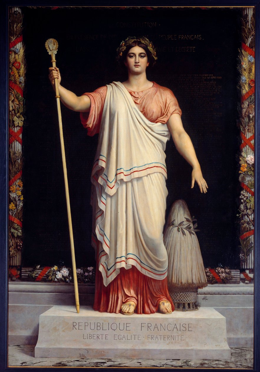 La Republique Allegory of the Ranskan tasavalta (Ranska), kirjoittanut Dominique Papety (1815-1849) 1848 tekijältä Dominique Louis Papety
