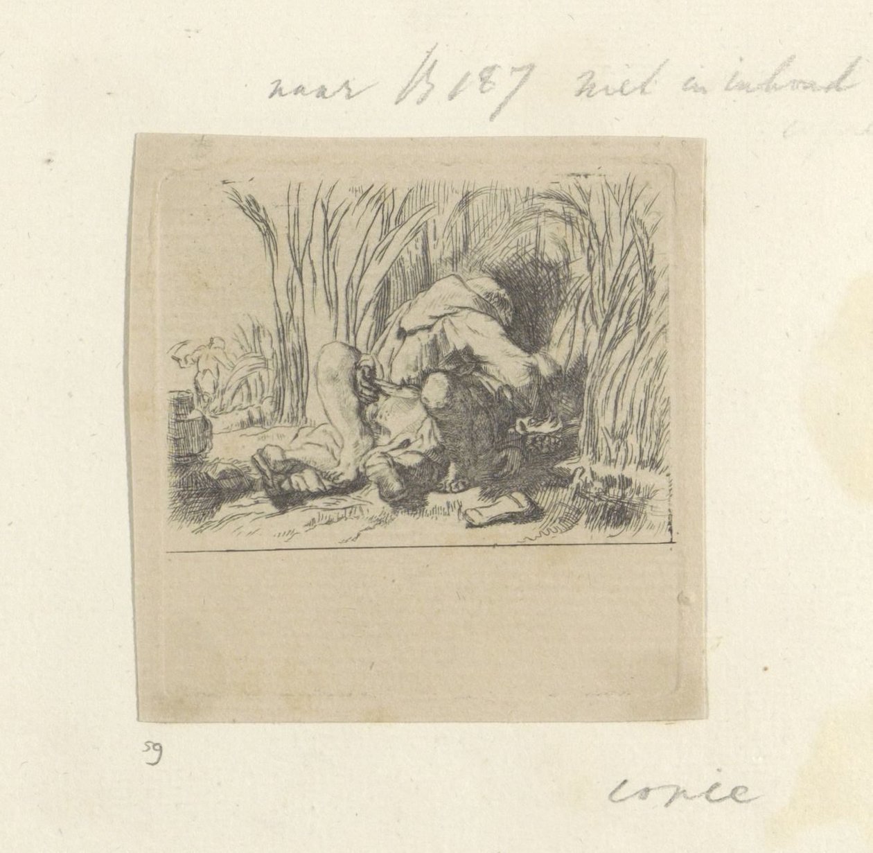 Monnik in het koren Kokoelma kahdeksankymmentäviisi alkuperäistä vedosta (sarjan nimi) tekijältä Dominique Vivant Denon (baron) (attributed to)