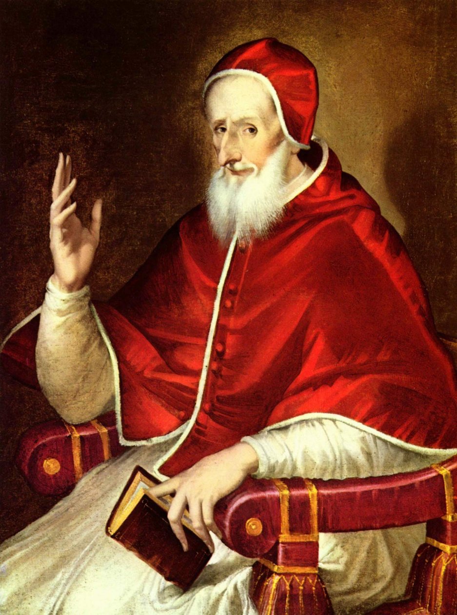 Porträt des Papst Pius V. tekijältä El Greco