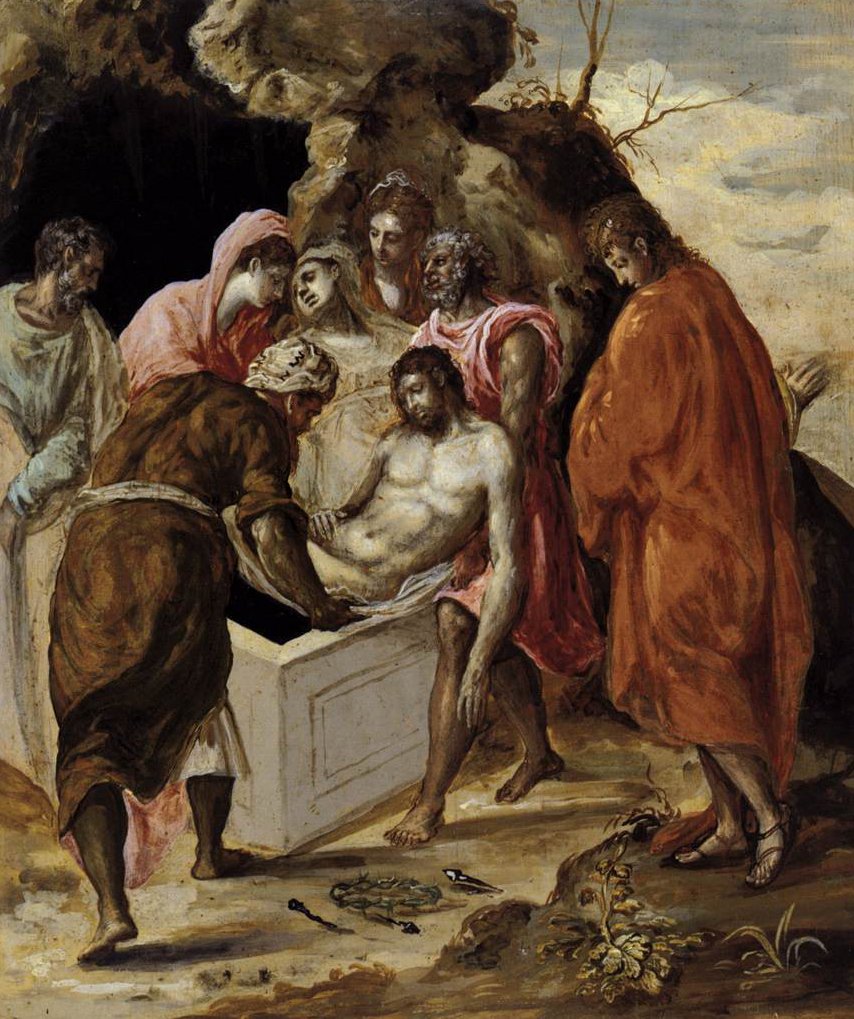 Kristuksen hautaus tekijältä El Greco