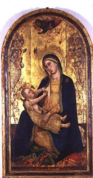 Madonna ja lapsi (tempera paneelissa) tekijältä Don Silvestro dei Gherarducci