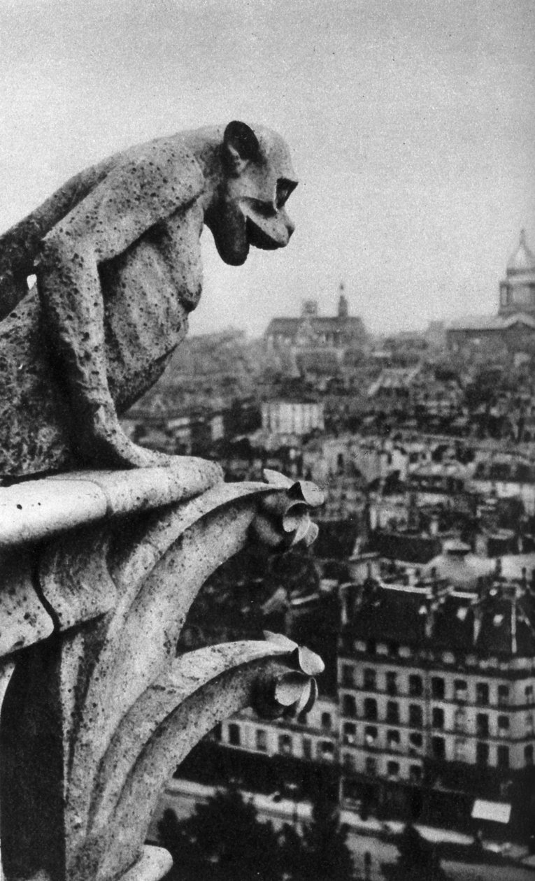 Kividemoni, Notre Dame, Pariisi, Ranska, 1930-luku tekijältä Donald McLeish