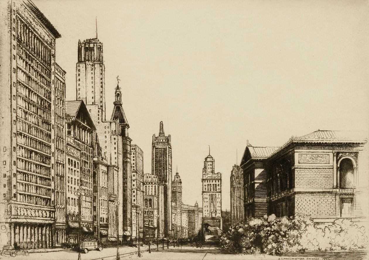 Chicago, Michigan Avenue ei. 1 tekijältä Donald Shaw MacLaughlan