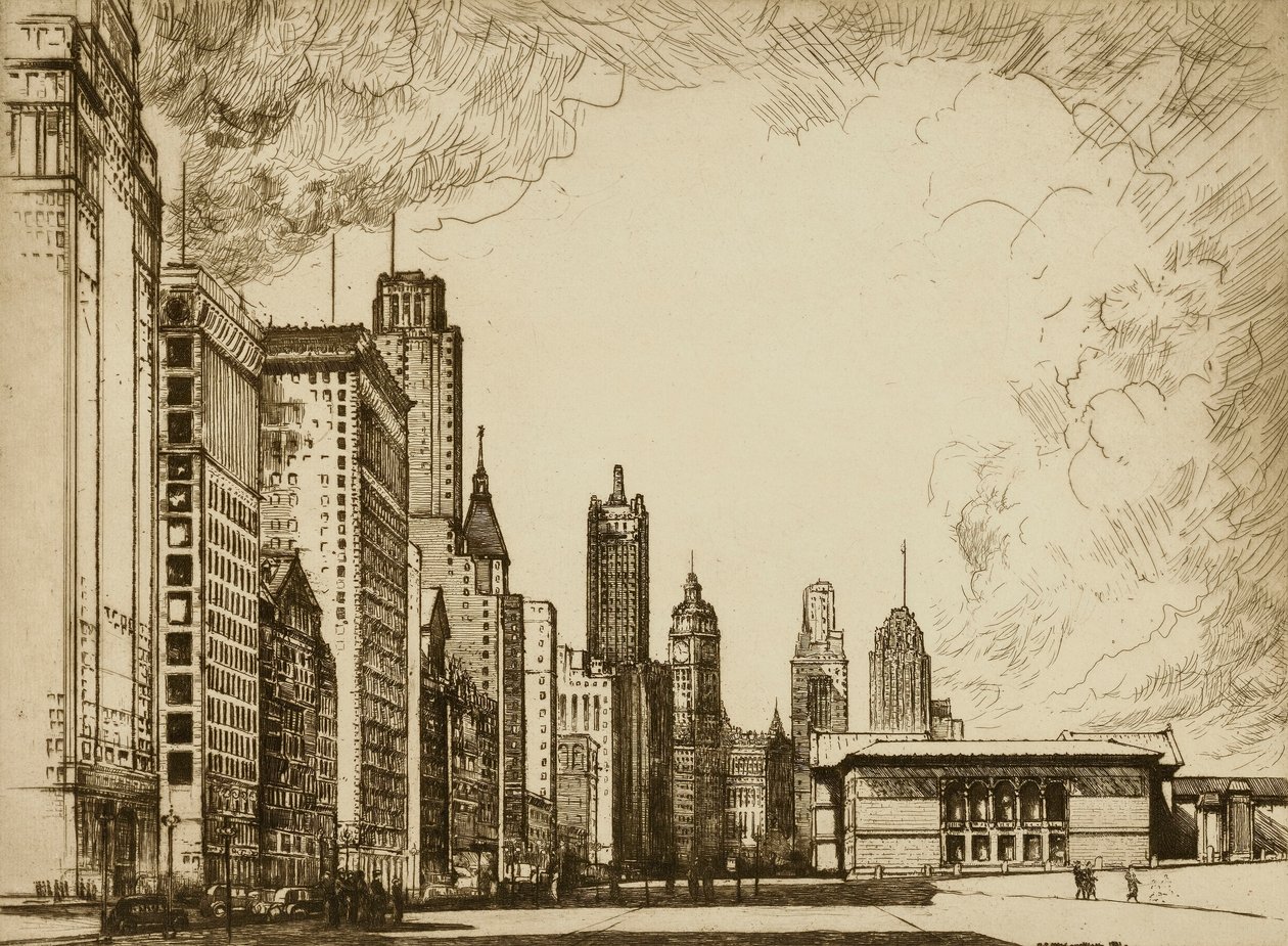 Chicago, Michigan Avenue nro 2 tekijältä Donald Shaw MacLaughlan