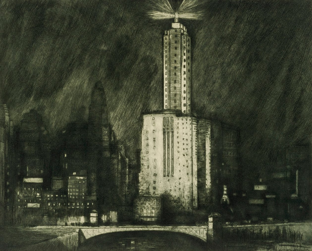 Chicago, Wacker Drive tekijältä Donald Shaw MacLaughlan