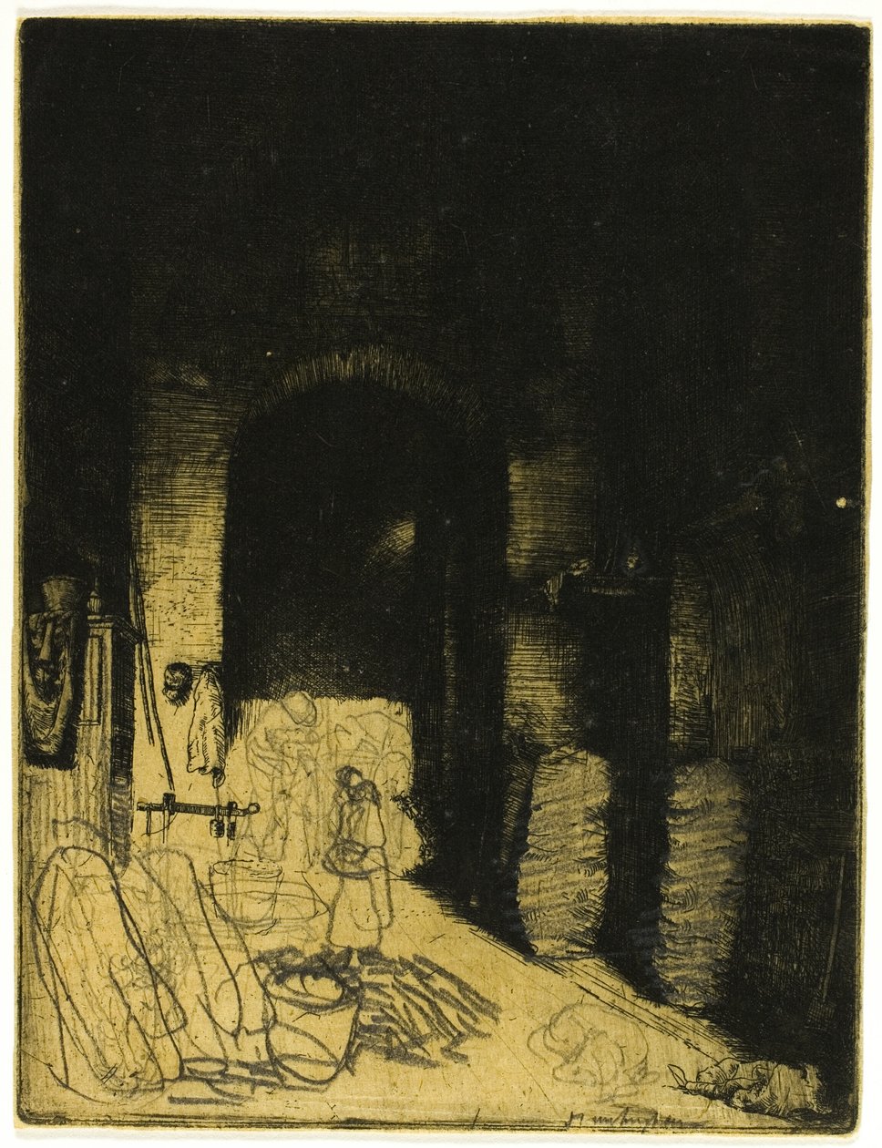 Interior de la botiga de carbó, Florencefinnish tekijältä Donald Shaw MacLaughlan