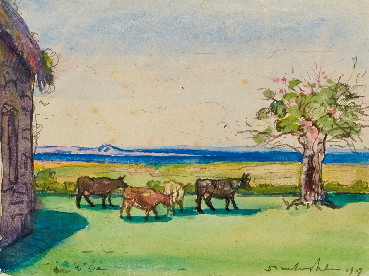 Maisema, Bretagne tekijältä Donald Shaw MacLaughlan