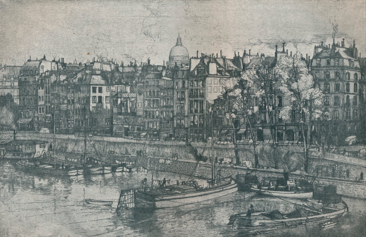 Quai des Grands Augustins, Pariisi, 1906 tekijältä Donald Shaw MacLaughlan