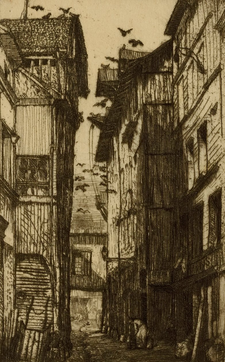 Ruelle des Pigeons, Rouen tekijältä Donald Shaw MacLaughlan