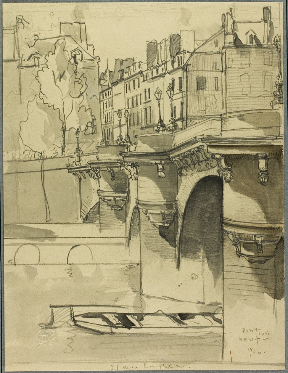 Näkymä Pont Neufille tekijältä Donald Shaw MacLaughlan