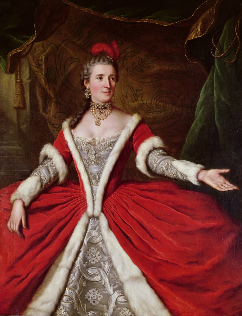 Mademoiselle Dumesnil (1713-1803) tekijältä Donat Nonotte