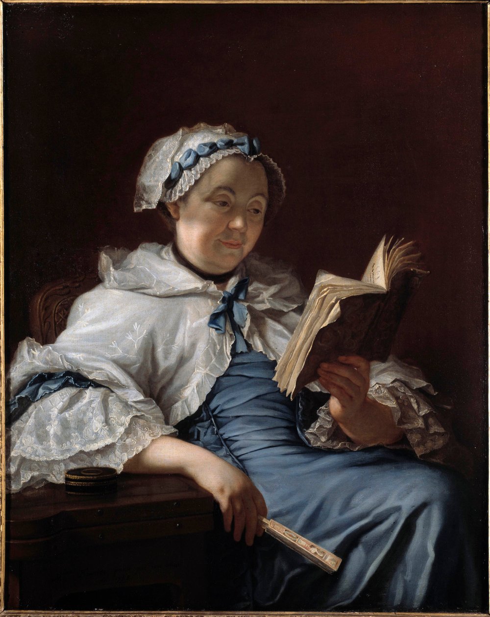 Madame Nonotten muotokuva Donat Nonotten (1708-1785) maalaus 1758 Besancon. Kuvataidemuseo tekijältä Donat Nonotte