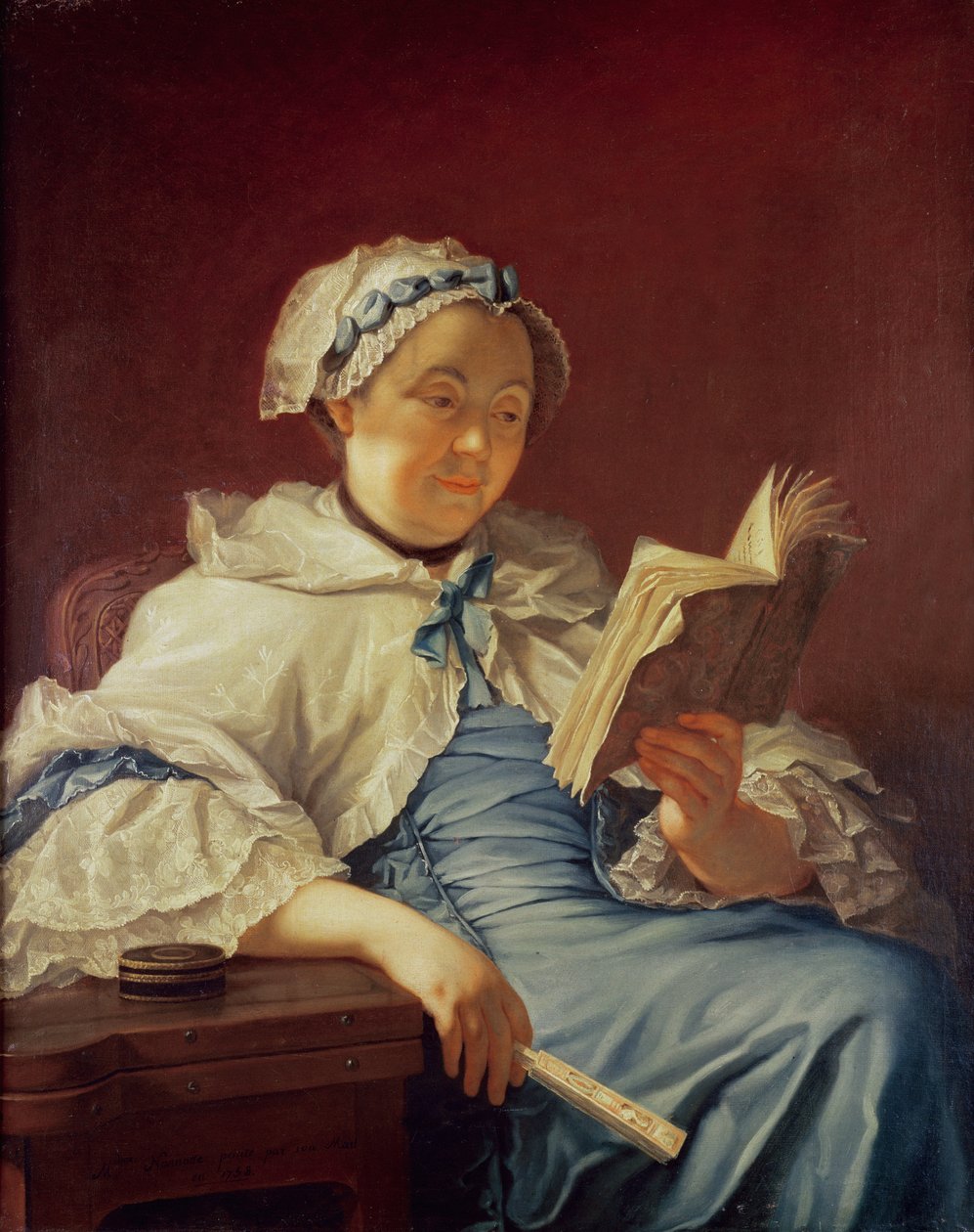 Taiteilijan vaimo, 1758 tekijältä Donat Nonotte