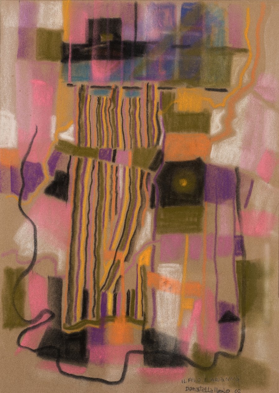 Ariadnen lanka, 2002 (pastelli samettipaperille) tekijältä Donatella Merlo