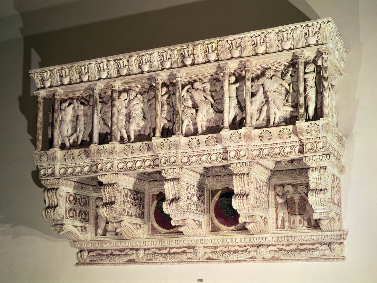 Cantoria, 1433-39 (marmori) (katso myös 340290 ja 136093) tekijältä Donatello