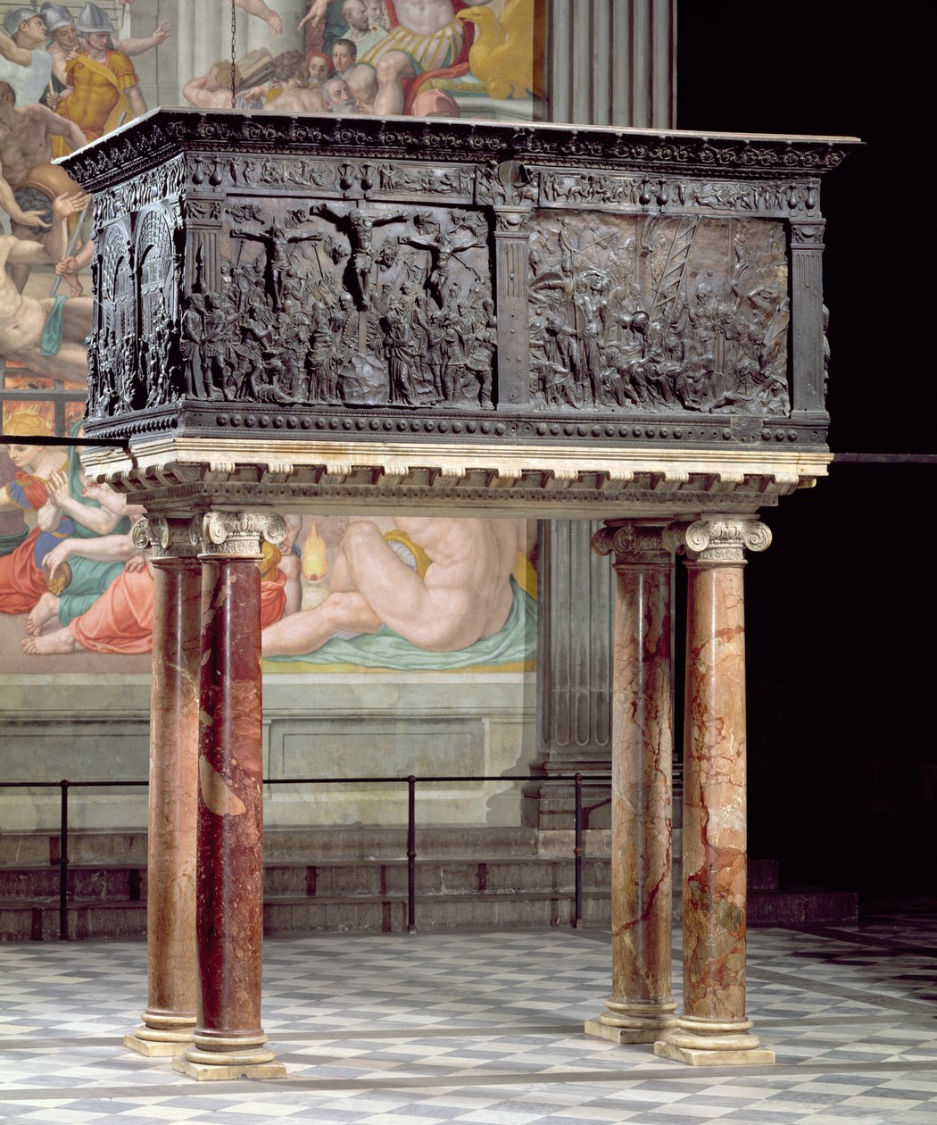 Saarnatuoli laivan eteläpuolelta, 1460 (pronssi) tekijältä Donatello