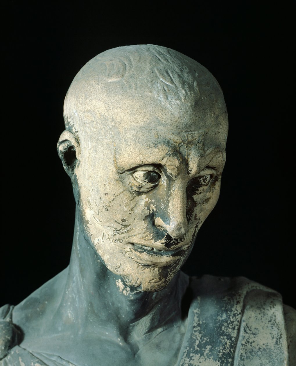 Donatellon (n. 1386-1466) Habakuk, marmoripatsas, yksityiskohta. tekijältä Donatello