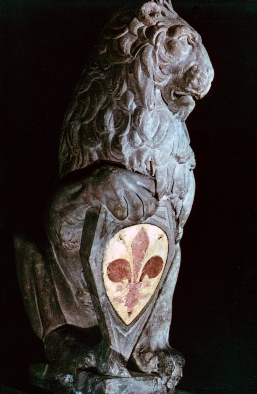 Heraldinen leijona, 1420 tekijältä Donatello