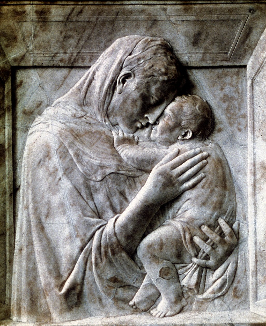 Piazzi Madonna Neitsyt ja lapsi, 1420-1430 tekijältä Donatello
