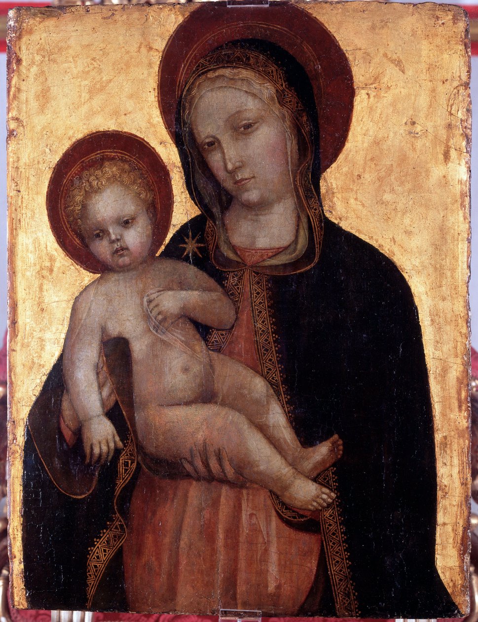 Neitsyt lapsen kanssa (maalaus, n. 1426-1450) tekijältä Donato de Bardi