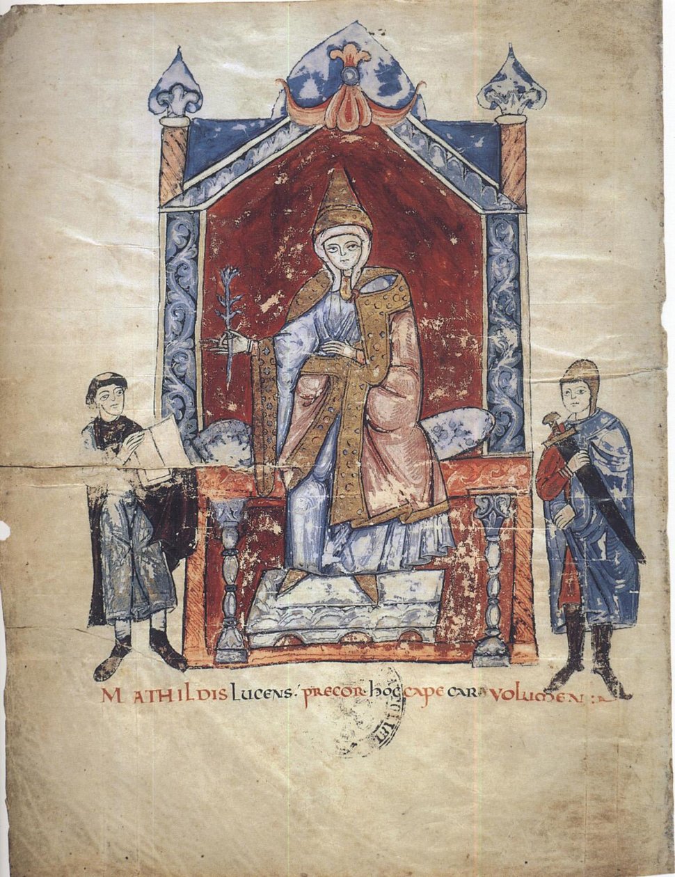 Toscanan Matilda Lähettäjä: Vita Mathildis Donizone di Canossasta, Vuosina 1111-1115 tekijältä Donizone di Canossa