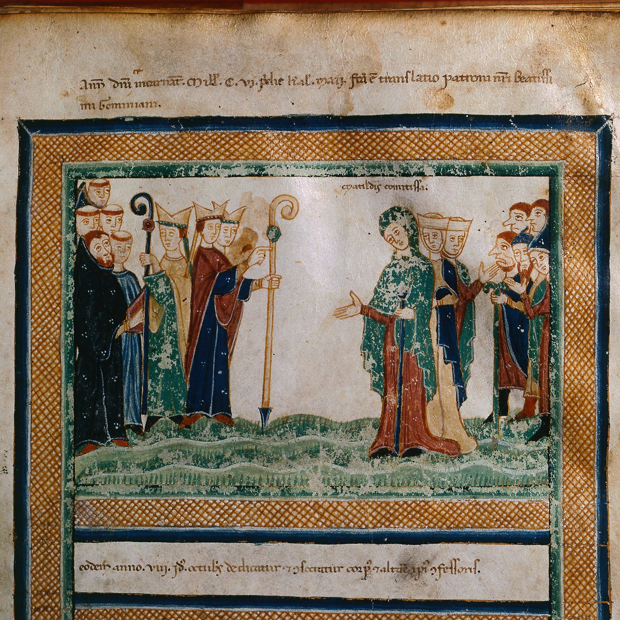 Toscanan Matilda Lähettäjä: Vita Mathildis di Donizone di Canossa, Vuosina 1111-1115 tekijältä Donizone di Canossa