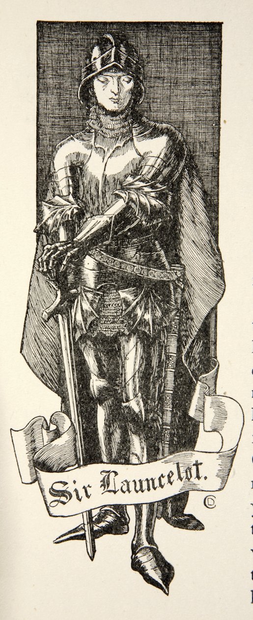 Sir Launcelot, kuvitus Beatrice Clayn teoksesta 