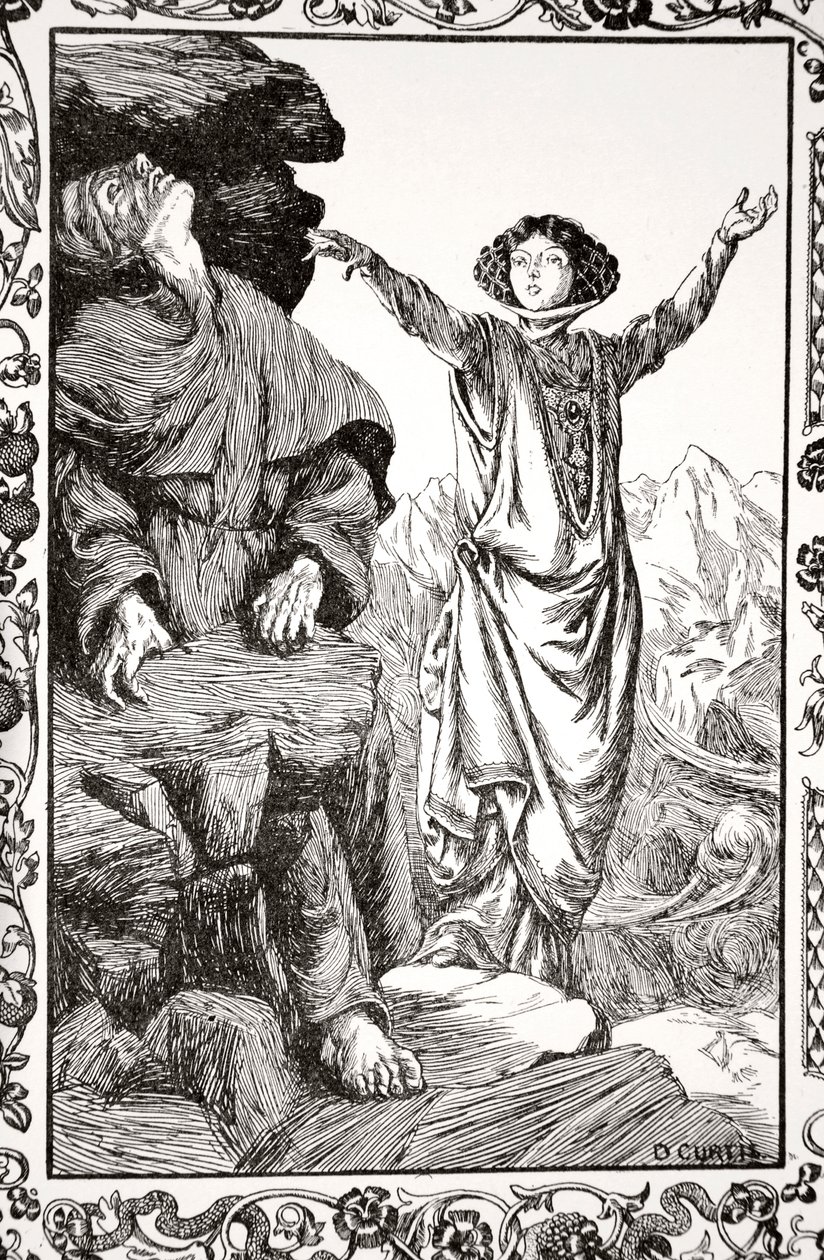 "Hän sai kiven sammumaan", 1905. tekijältä Dora Curtis