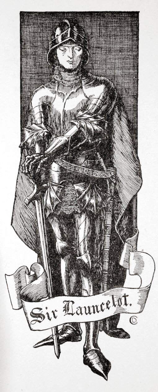 "Sir Launcelot", 1905. tekijältä Dora Curtis