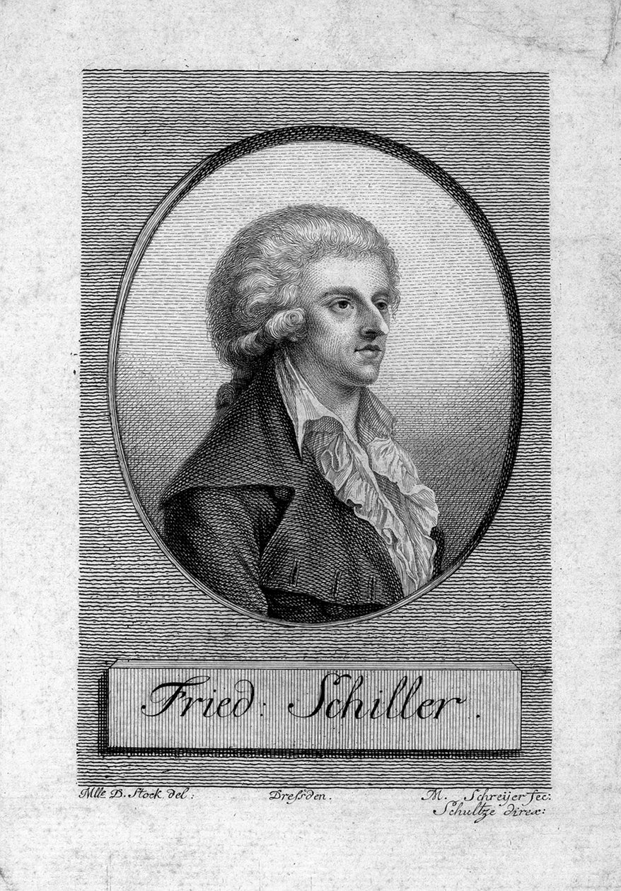 Friedrich von Schillerin muotokuva 1759-1805 tekijältä Dora Stock
