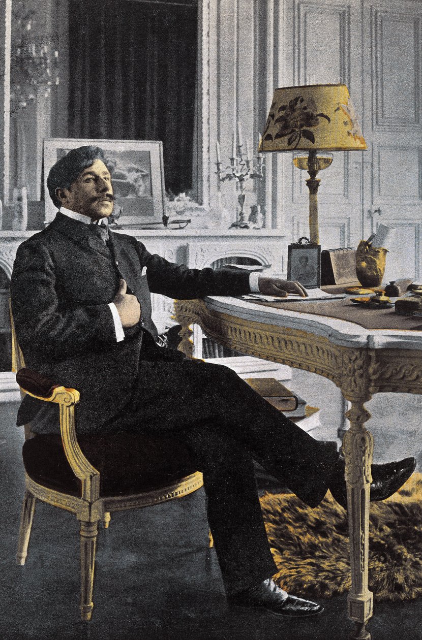 Muotokuva Paul Adamista (1862-1920), ranskalainen kirjailija - Paul Adam Ranskalainen kirjailija - valokuva Paul Francois Arnold Cardon (1858-1941) (Dornac) tekijältä Dornac