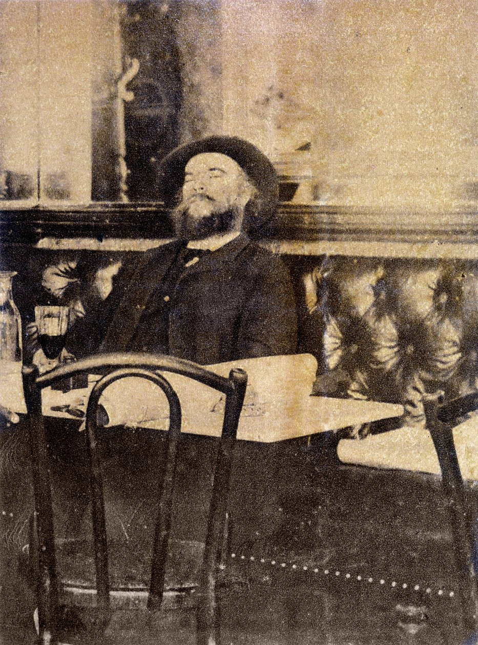 Verlaine kahvissa, juo koiruohoa tekijältä Dornac