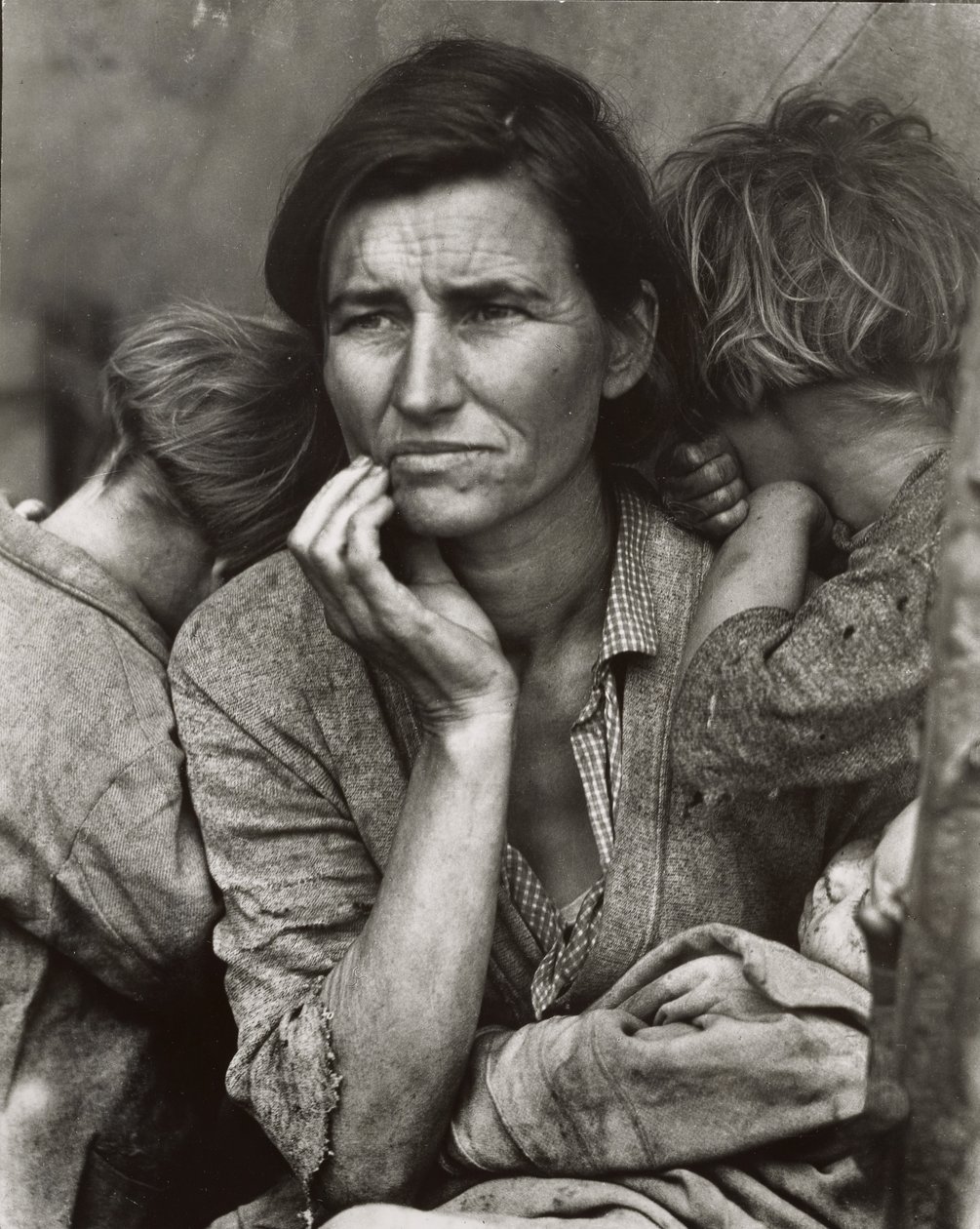 [Kopio tulosteesta Maahanmuuttajaäiti, Nipomo, Kalifornia] tekijältä Dorothea Lange